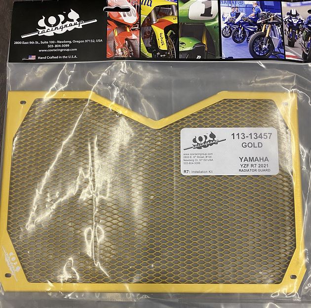 Cox Racing Aluminum Radiator Guard 2022+ Yamaha YZF-R7