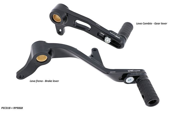 CNC Racing Brake and Gear Levers Kit for '16-'18 Ducati Monster 1200/S/R, '17-'18 SuperSport/S