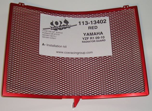 Cox Racing Radiator Guard for '09-'14 Yamaha YZF-R1