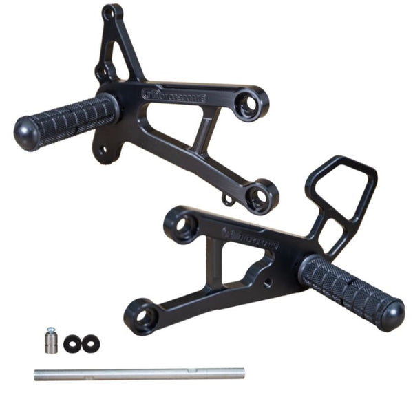 Pedane Poggiapiedi Rearset CNC Regolabili Per Kawasaki Ninja ZX-10R 2008-2010 - Tarazon