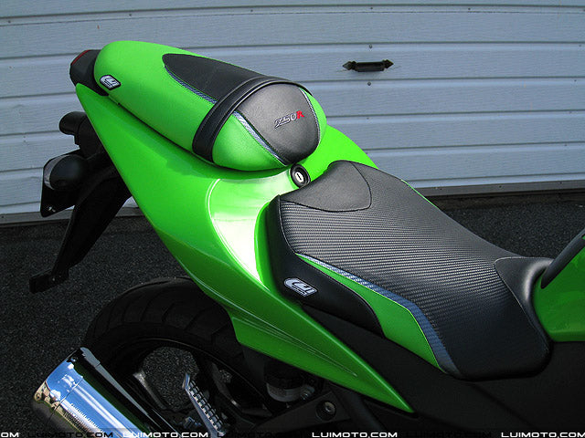 LuiMoto Sport Seat Covers '08-'12 Kawasaki Ninja 250R - Green - Motostarz USA