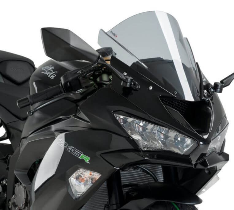 気質アップ Puig Z Racing Windscreen '19-'23 Kawasaki Ninja ZX-6R 636 パーツ