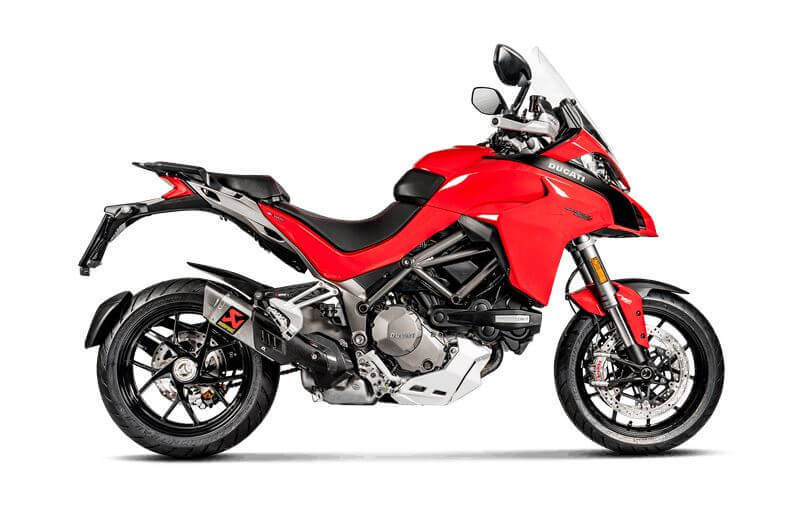 Akrapovic Slip-On Line (Titanium) Exhaust '15-'17 Ducati Multistrada 1200/S, '18-'20 1260/S