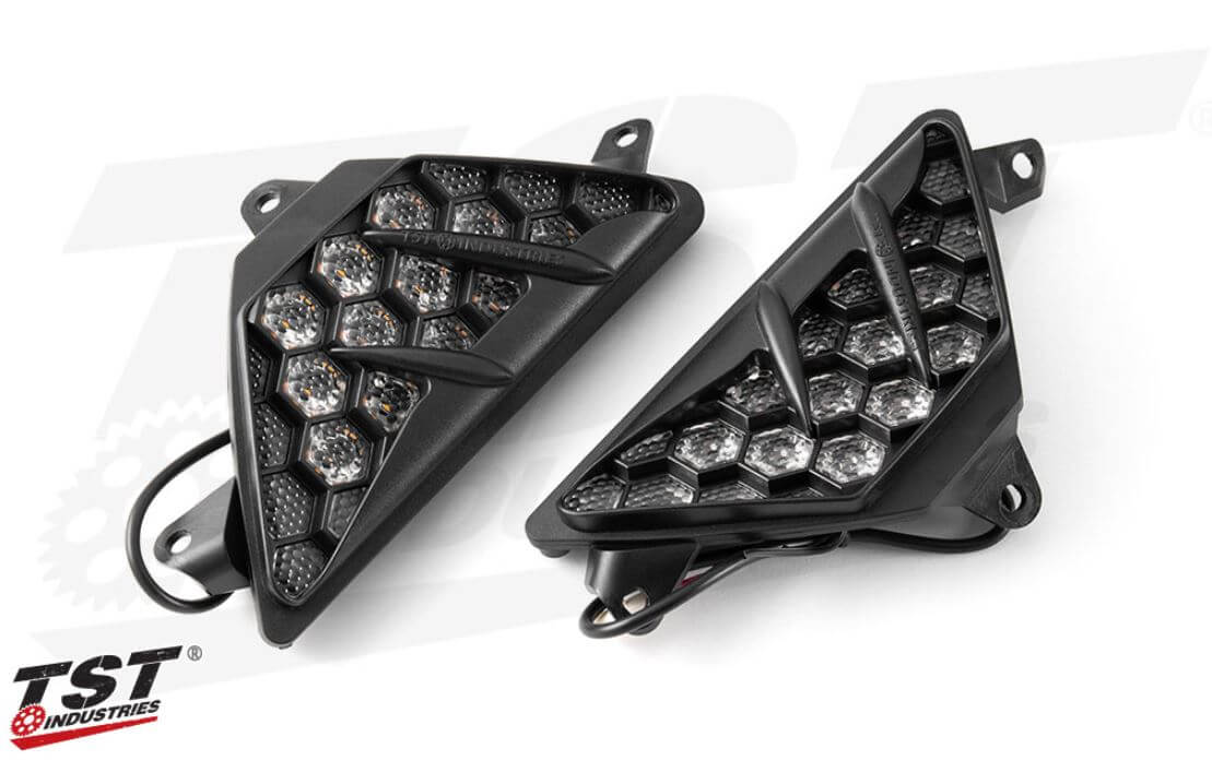 TST Industries Nexus LED Flushmount Turn Signals for Kawasaki Ninja Sportbikes