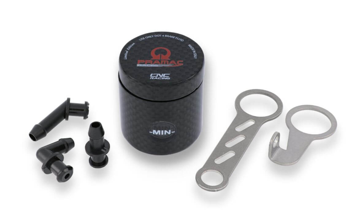 CNC Racing Carbon Fiber 12 ml Pramac Racing Limited Edition Brake / Clutch Fluid Tank Reservoir