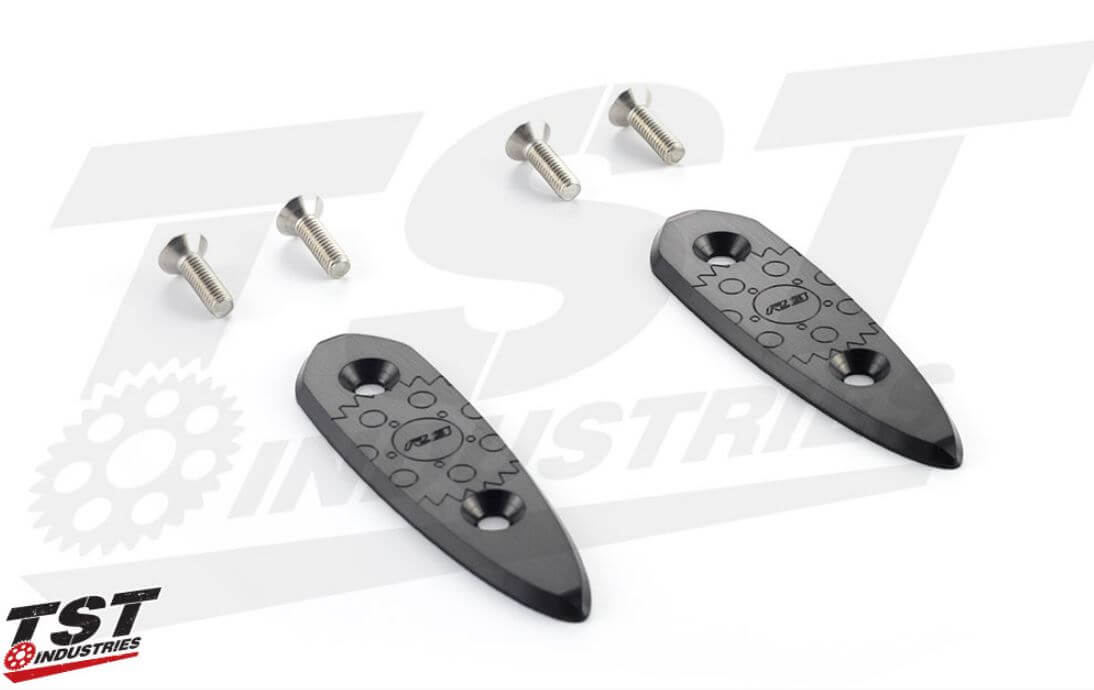 TST Industries Mirror Block Off Plates '15-'18 Yamaha R3