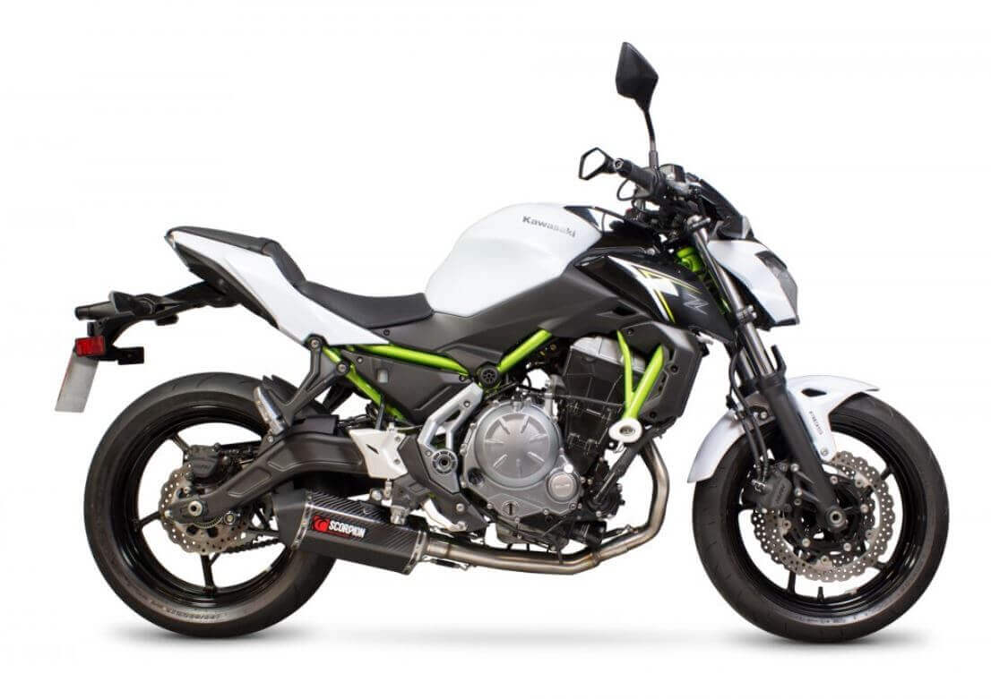 Scorpion Serket Carbon Full Exhaust System '17-'20 Kawasaki Z650