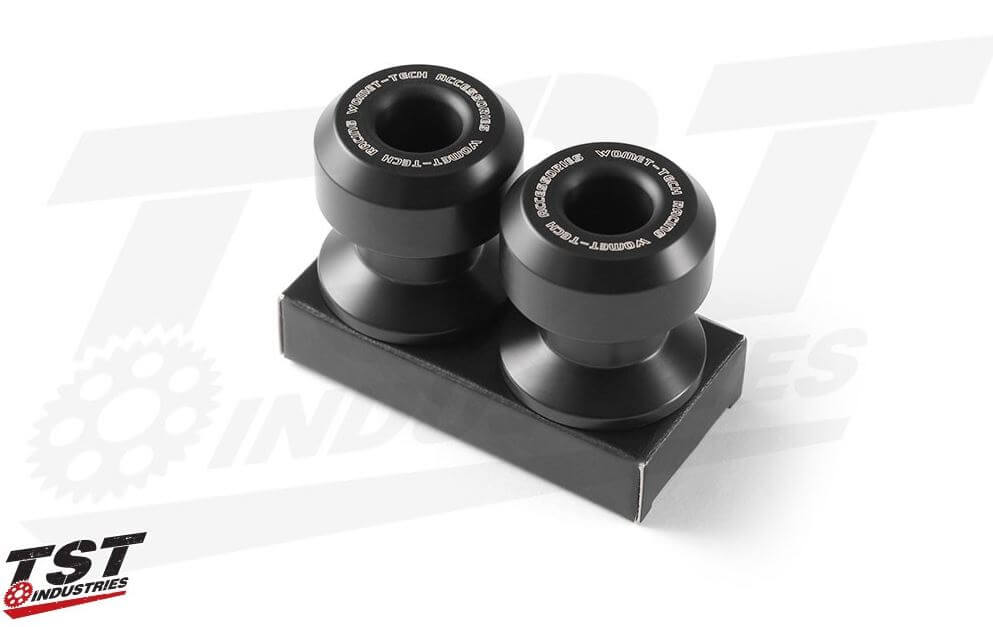 Womet Tech Swingarm Spool Sliders 18-25 Kawasaki Ninja/Z 400, 500, 20-25 BMW S1000RR