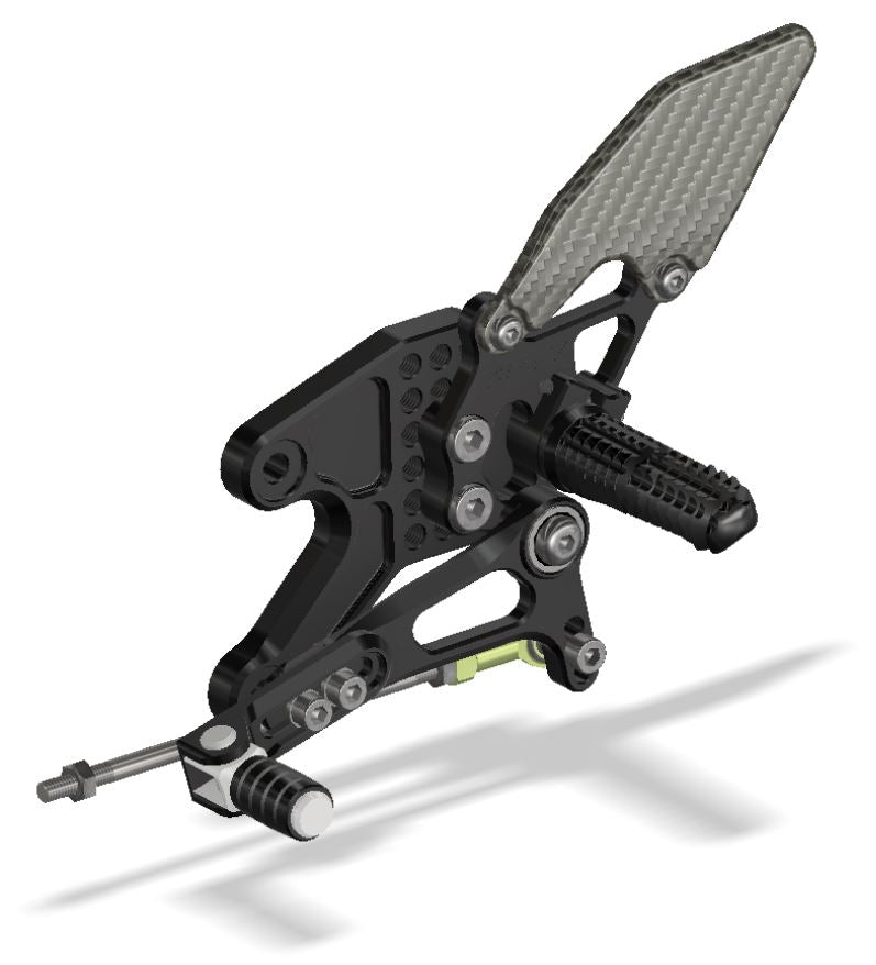 Yamaha R7 Gold Rear Set Buy Attack Performance Adjustable Rearsets '22- Yamaha R7– Motostarz