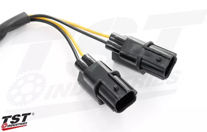 TST Industries Y-Style Signal Harness Splitter for Select Kawasaki Motorcycles - Motostarz USA