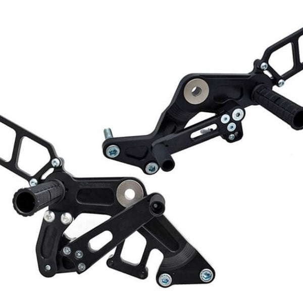 Woodcraft Complete Rearset Kit for '09-'14 Ducati Monster 696/796