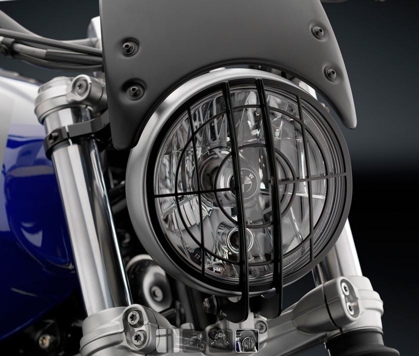 Rizoma Headlight Guard for '14-'16 BMW R nine T, '16-'17 R nine T Scrambler