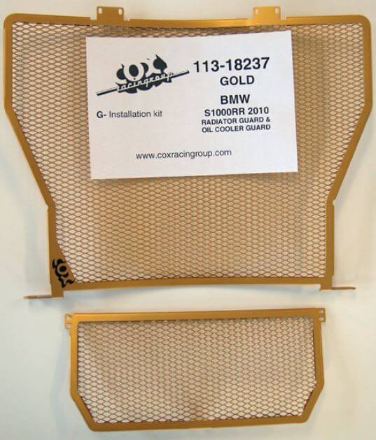 Cox Racing Radiator and Oil Cooler Guard Set for '10-'16 BMW S1000RR/HP4, '14-'16 S1000R