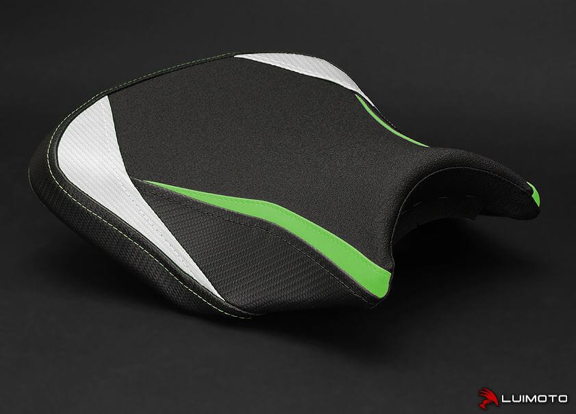 LuiMoto Team Kawasaki Seat Covers '17-'20 Kawasaki Z650, Ninja 650 | Rider
