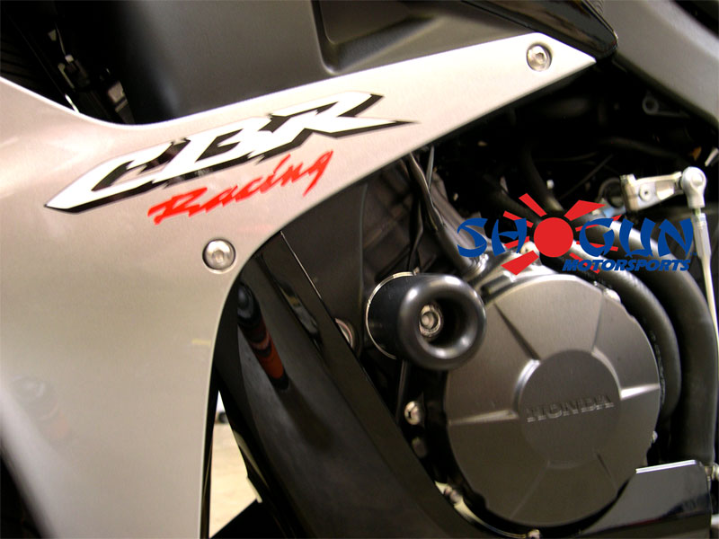 Shogun No-Cut Frame Slider Black for 2007-2008 Honda CBR600RR