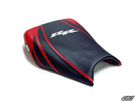 LuiMoto Tribal Flight CF Seat Covers 2004-2007 Honda CBR1000RR - CF Black/CF Red