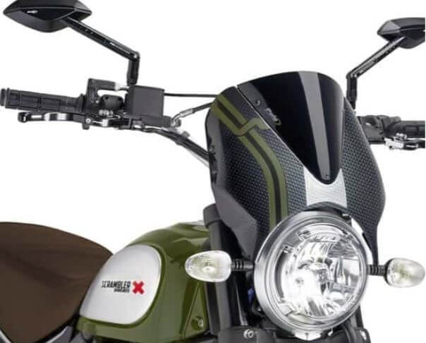 PUIG Retrovision Windshield for Ducati Scrambler