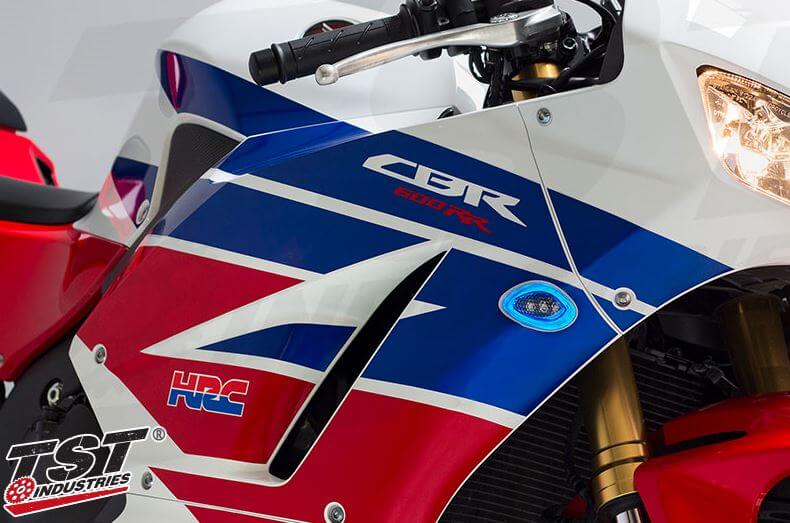 TST Industries LED Halo-1 Flushmount Turn Signals for '13+ Honda CBR600RR