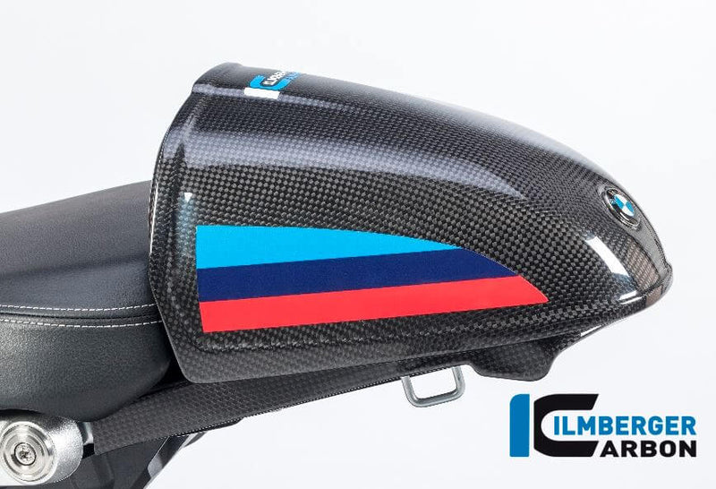 ILMBERGER Carbon Fiber Pillion Seat Cover w.Holders 2017-2018 BMW R nite T Racer