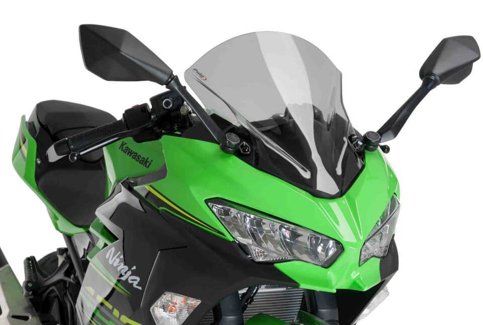 シカタ Puig Z Racing Windscreen 2018+ Kawasaki Ninja 400– Motostarz USA