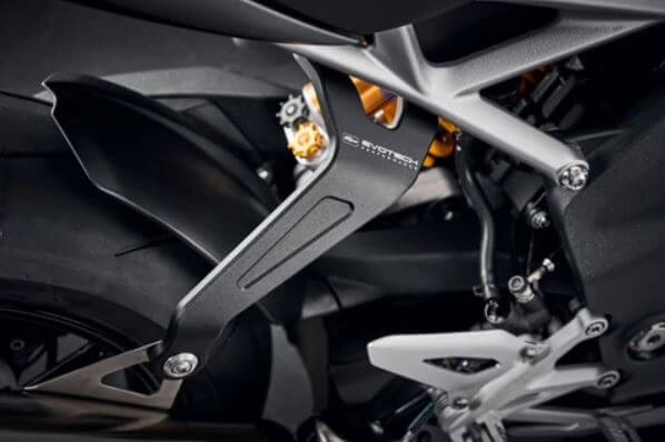 Evotech Performance Black Exhaust Hanger 2021+ Triumph Speed Triple 1200 RS