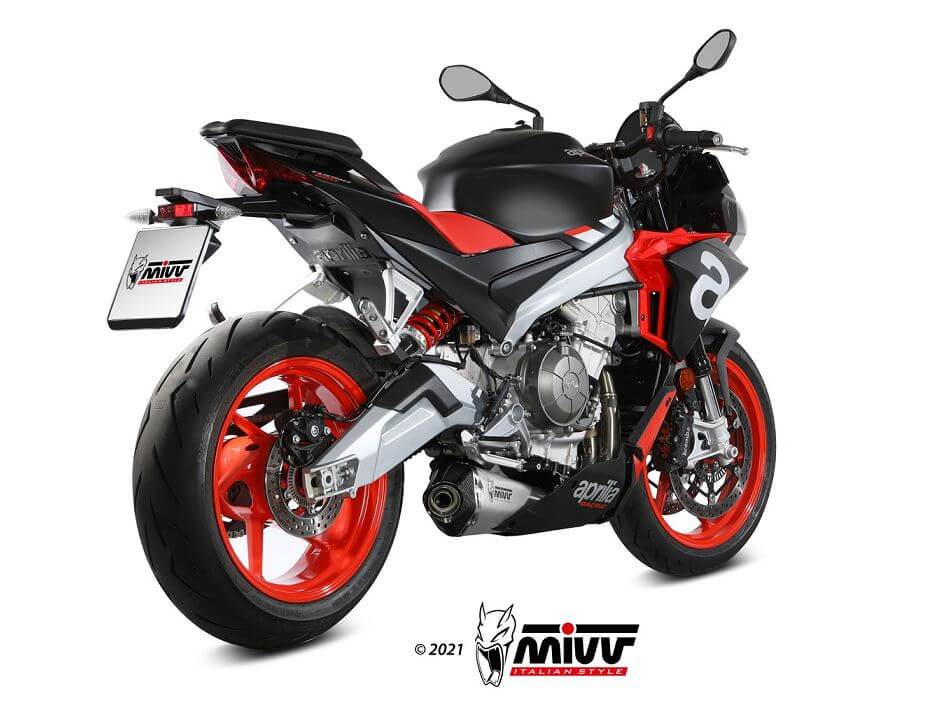 MIVV Delta Race Stainless Steel Full Exhaust '21-'22 Aprilia Tuono 660