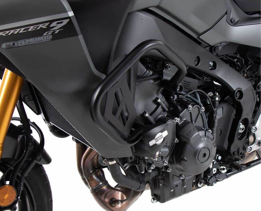 Hepco & Becker Black Engine Guards '21-'22 Yamaha Tracer 9/GT, '21-'23 MT-09