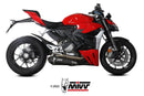 MIVV Delta Race Black Stainless Steel Slip-On Exhaust '21-'22 Ducati Panigale V2, Streetfighter V2