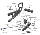 Woodcraft Complete Rearset Kit w/Pedals '06-'20 Yamaha R6 - GP Shift