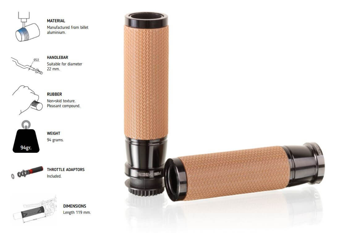 PUIG Vintage Grips | 22mm (7/8")