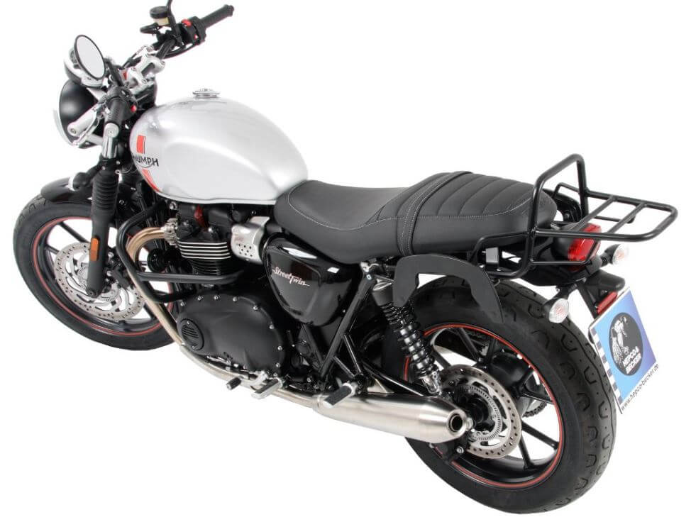 Hepco & Becker C-Bow Carrier for '16- Triumph Bonneville T120 in Chrome