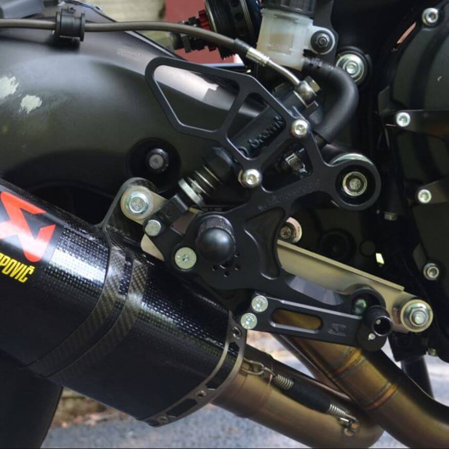 Woodcraft Adjustable Rearsets '14-'20 Yamaha FZ-09/MT-09/XSR900/FJ-09