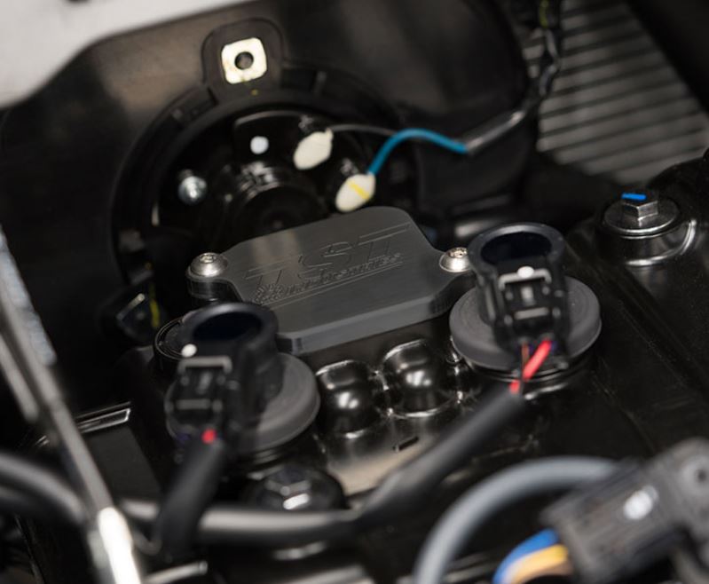 TST Emission Block Off Plate '18+ Kawasaki Ninja 400/500, Z400 - Motostarz USA