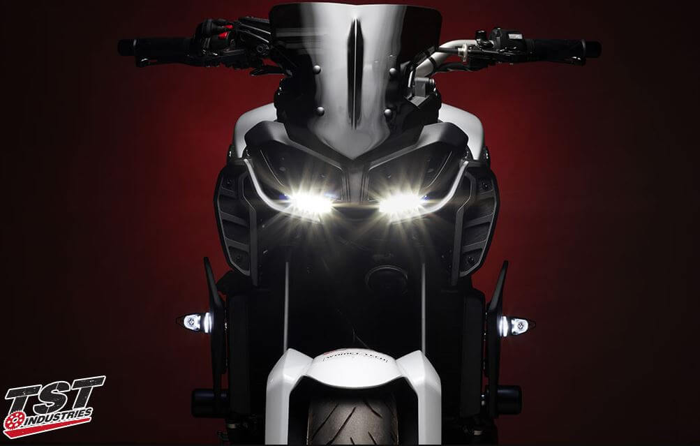TST Industries Mech-GTR Front LED Turn Signals for Yamaha FZ-07/MT-07/FZ-09/MT-09/FZ1