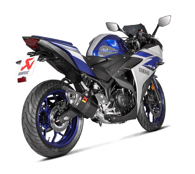 Akrapovic Racing Line (Carbon) Full Exhaust '15-'20 Yamaha YZF R3, '20-'21 MT-03