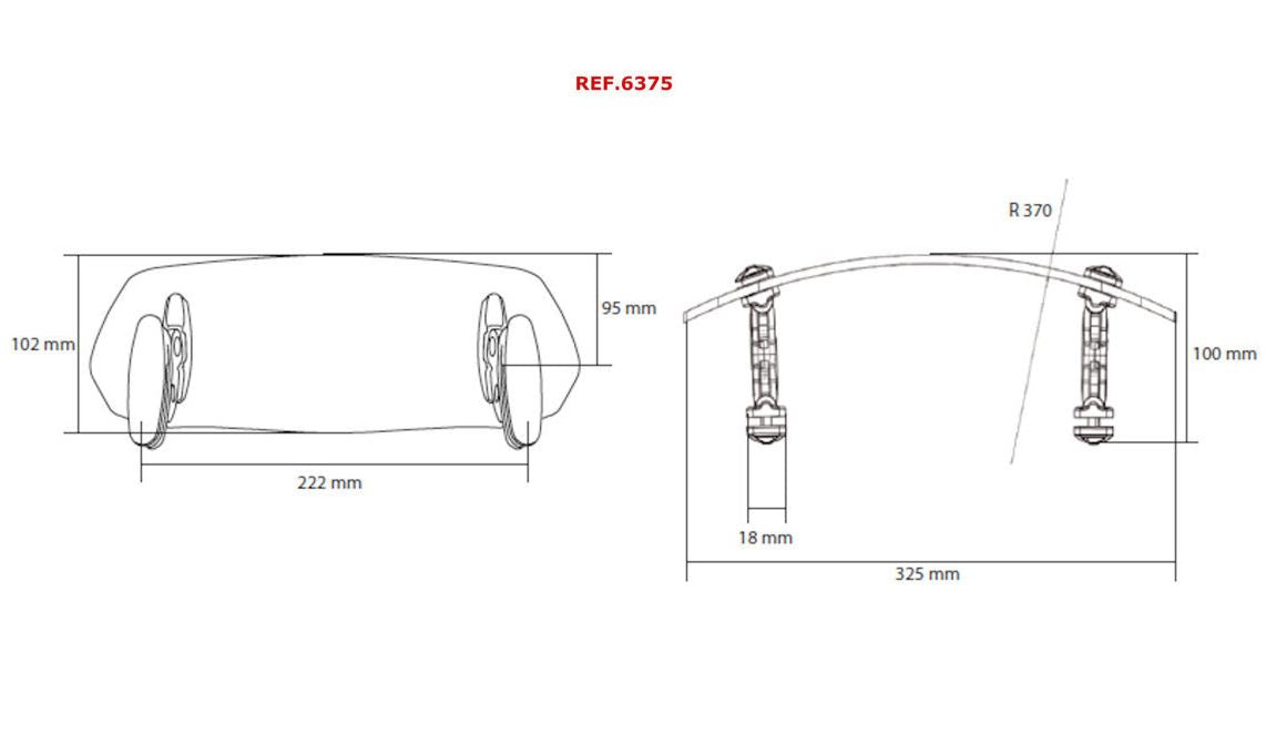 Puig Multi Adjustable Clip-On Windscreen Visor