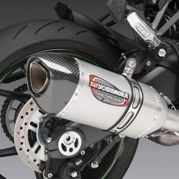 Yoshimura Alpha Stainless Slip-On Exhaust 20-21 Kawasaki