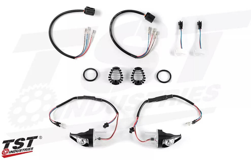 TST Industries Mech-GTR Front LED Turn Signals '22- Yamaha XSR900