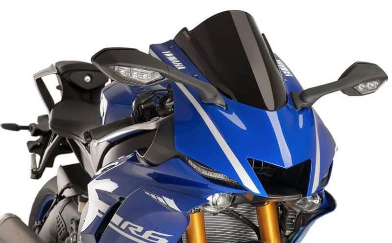 Puig Z-Racing Windscreen '17-'20 Yamaha YZF R6, '22-'23 YZF R7
