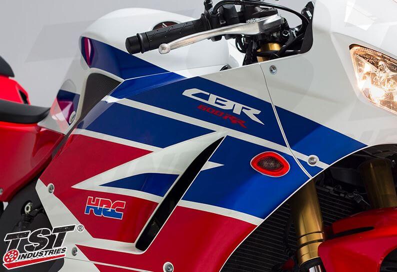 TST Industries LED Halo-1 Flushmount Turn Signals for '13+ Honda CBR600RR