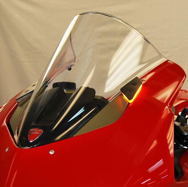 New Rage Cycles Mirror Block Off Turn Signals 2018+ Ducati Panigale V4