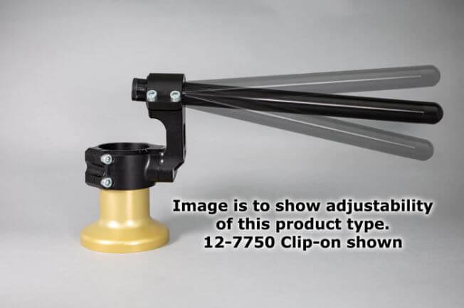 Woodcraft 35MM Rise Side Mount Adjustable Clip-On '13- Kawasaki ZX-6R
