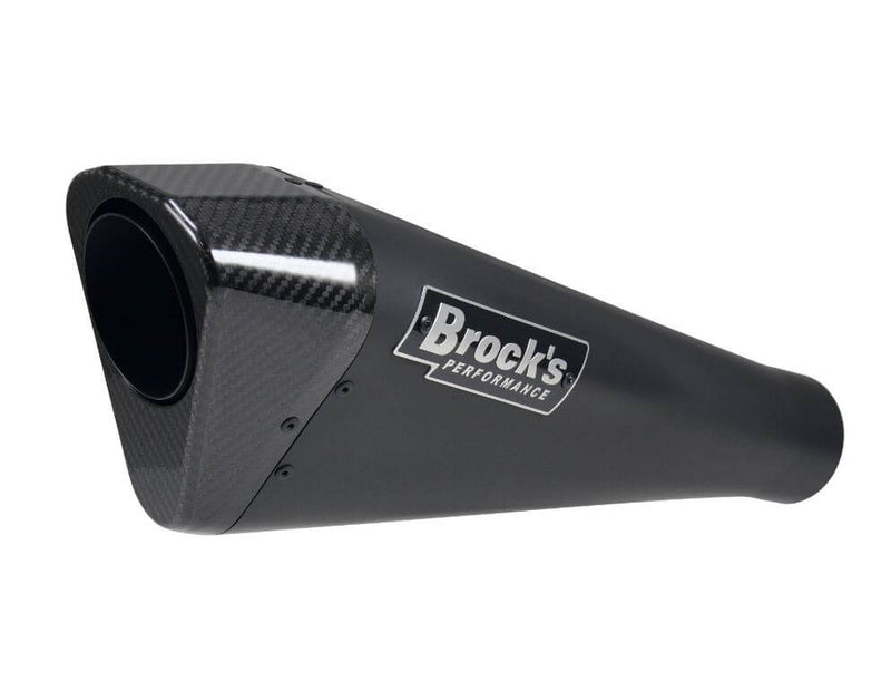 Brock Performance Single Penta-Carbon Full Exhaust (Black) '20-'21 Kawasaki Z H2