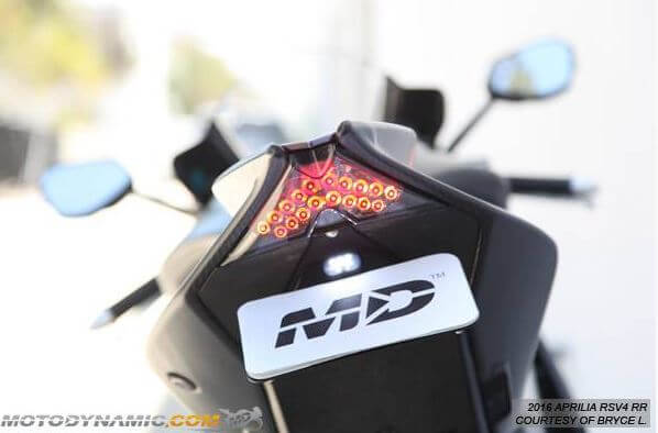 Motodynamic Sequential LED Tail Light '09-'18 Aprilia RSV4, '11-'18 Tuono V4