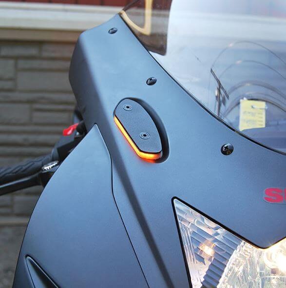 New Rage Cycles Mirror Block Off Plate w.Turn Signals '06-'17 Suzuki GSX-R600/750, '05-'16 GSX-R1000