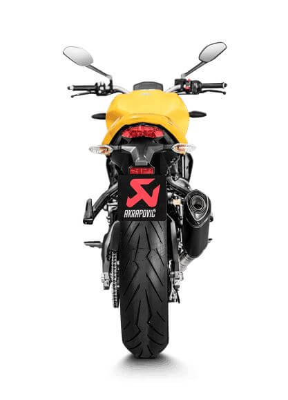Akrapovic Titanium Blk Slip-On Exhaust Ducati Monster 821/1200/S/R/25