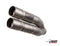MIVV Double Gun Titanium Steel Slip-On Exhausts '20-'22 Kawasaki Z900 | K.052.SDG 