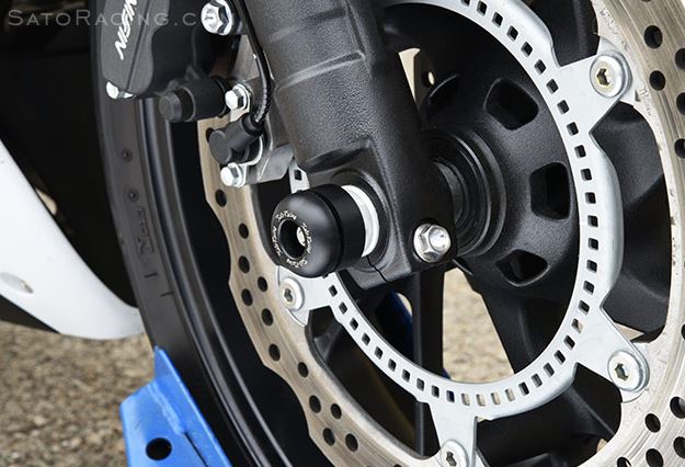 Sato Racing Front Axle Sliders For 2014-2015 Honda CBR650F, VFR800F Interceptor