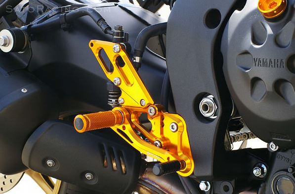 Sato Racing Adjustable Rearsets (Reverse Shift) for '10-'13 Yamaha FZ8 non-ABS, '06-'15 FZ1