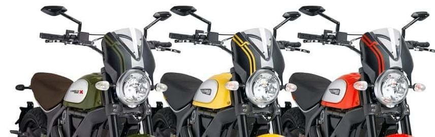 PUIG Retrovision Windshield for Ducati Scrambler
